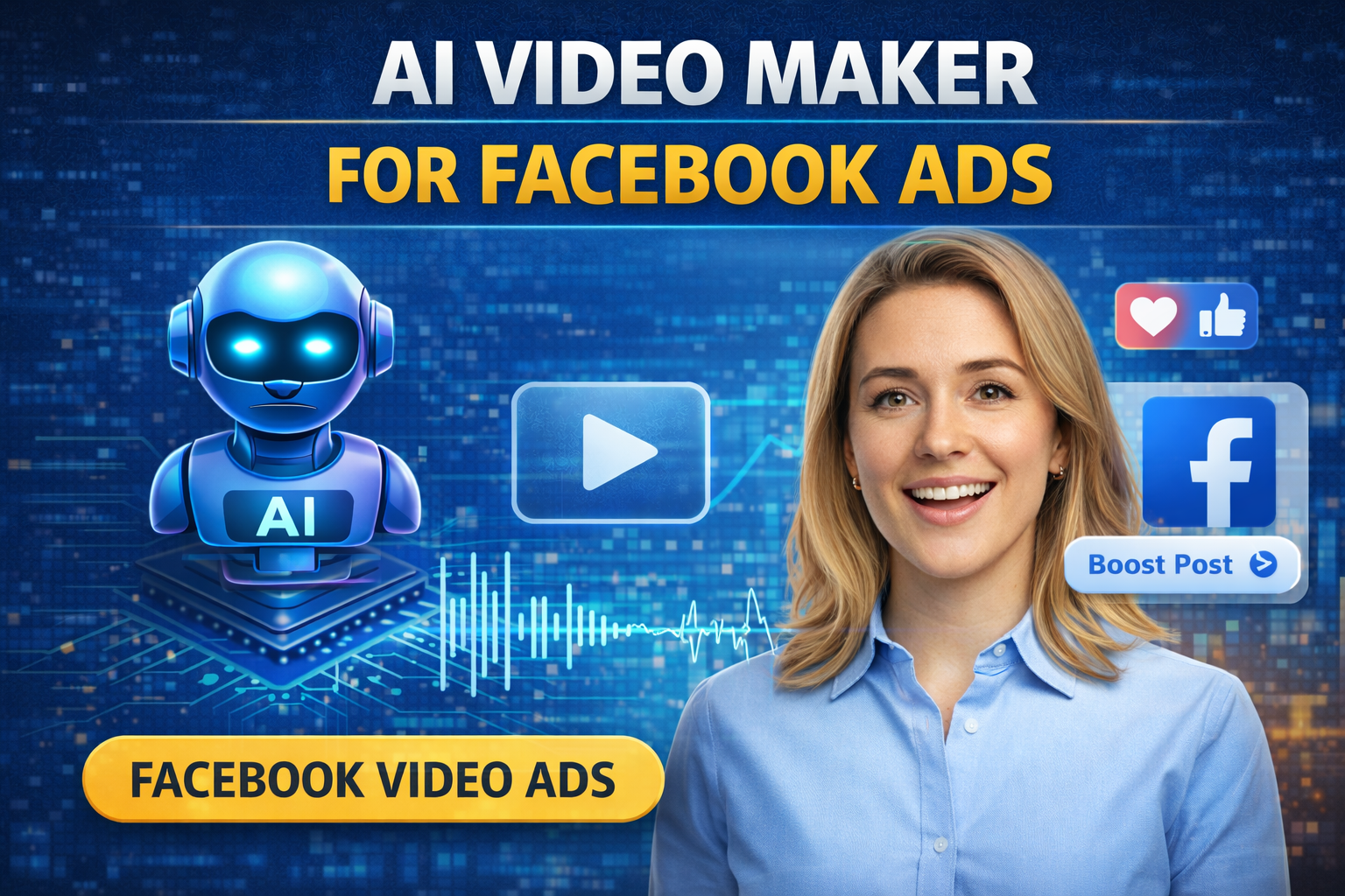 AI video maker for Facebook ads