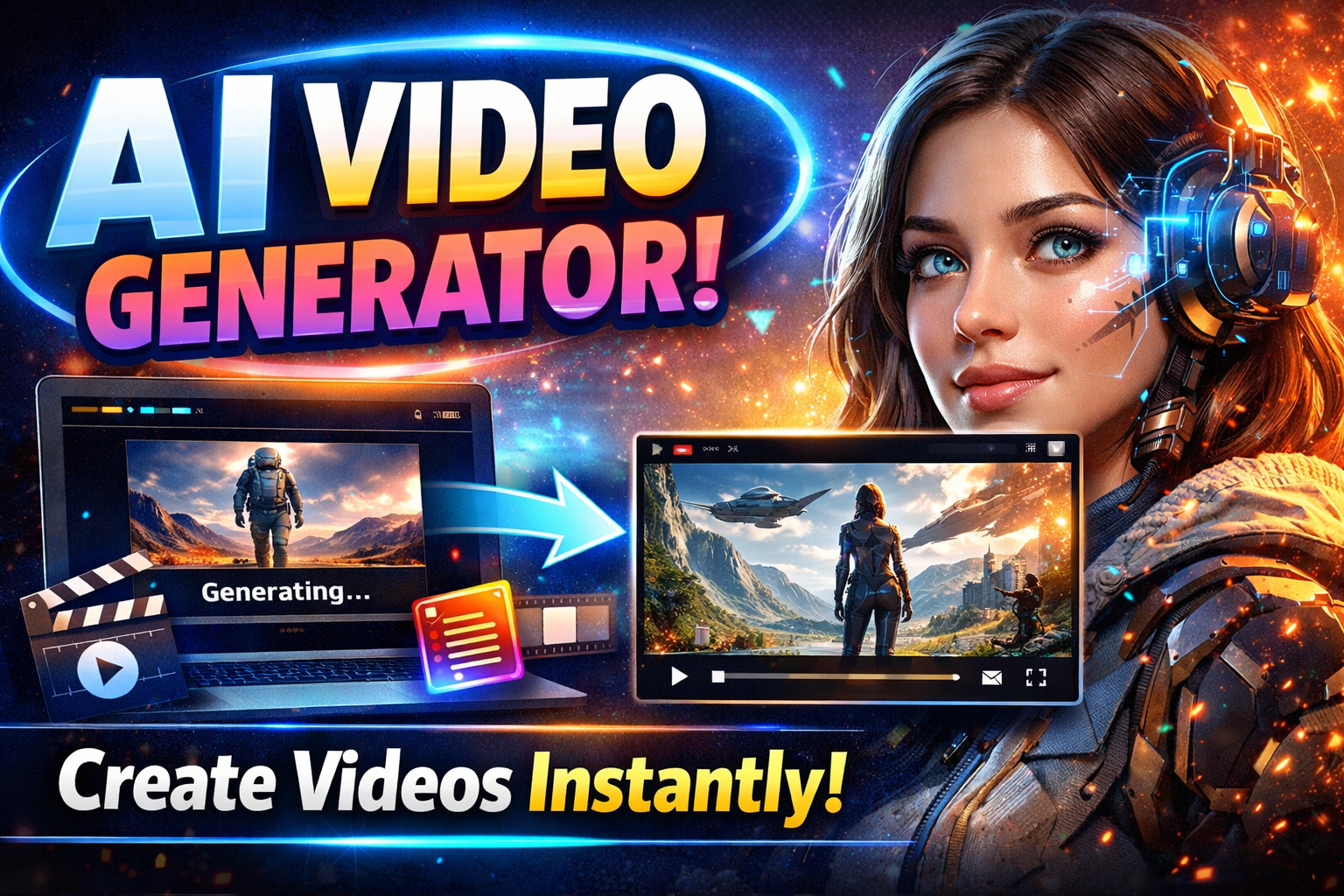 AI video generator with subtitles automatically