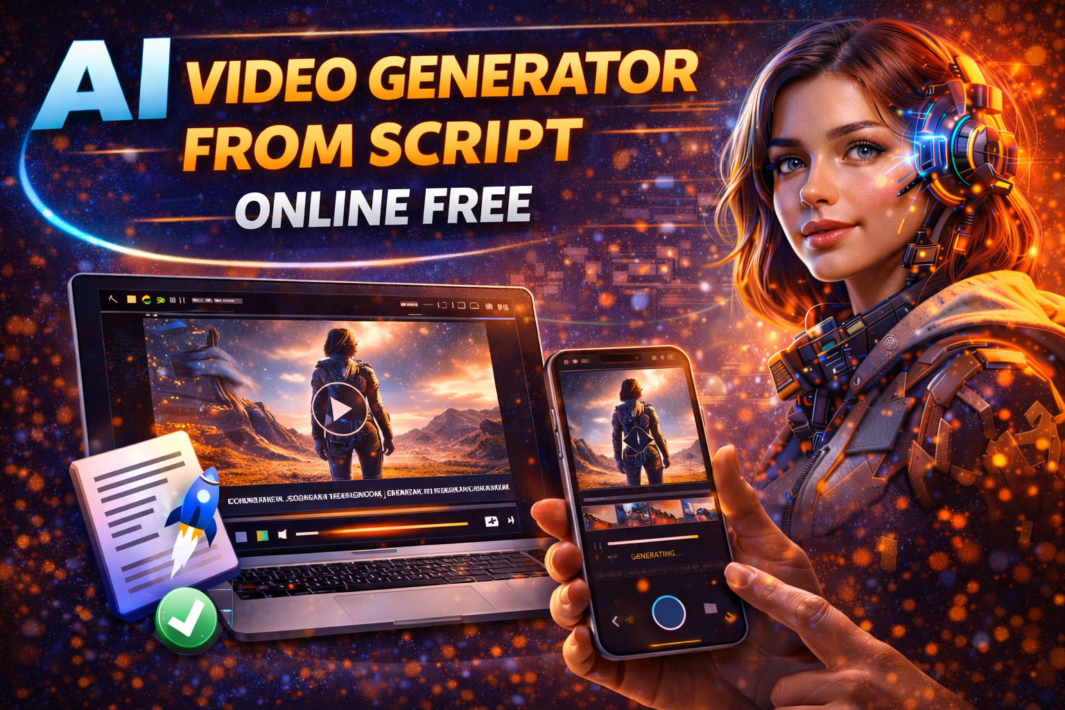 AI video generator from script online free