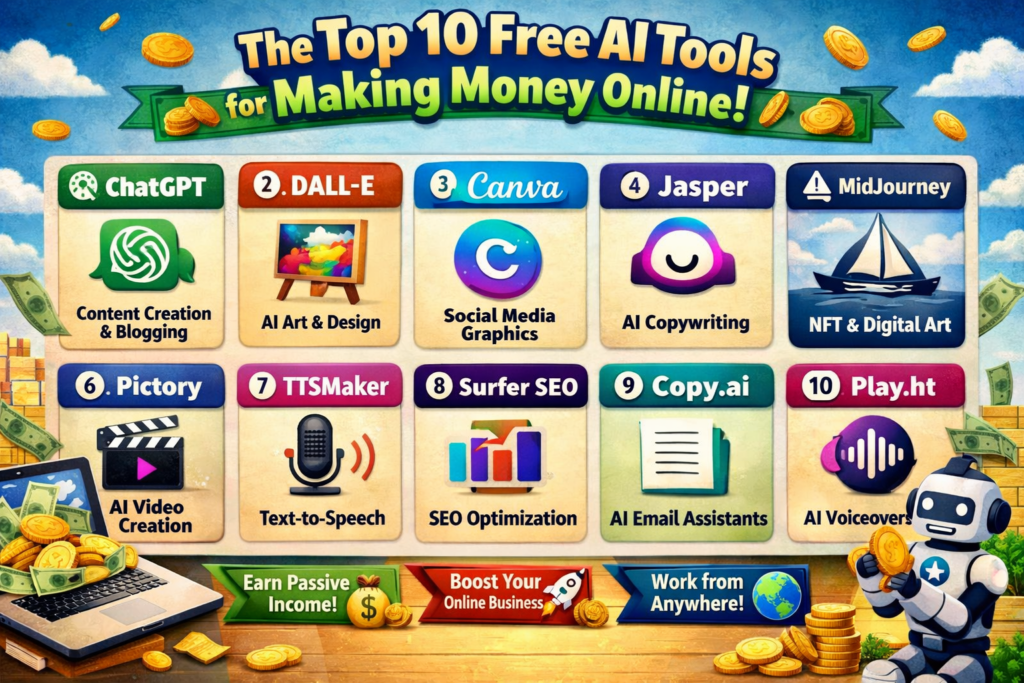 Best Free AI Tools for Making Money Online