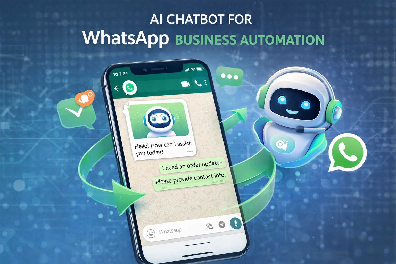 AI chatbot for WhatsApp business automation