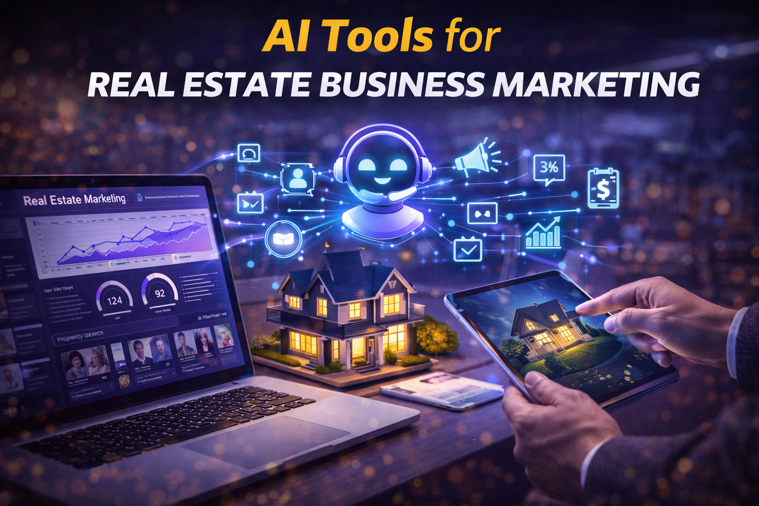 AI tools for real estate business marketing